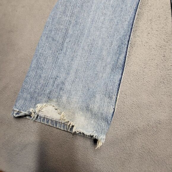 Levi's 569 Jeans Mens 35x31 Blue Denim Loose Straight Leg Distressed Thrashed - Picture 14 of 16